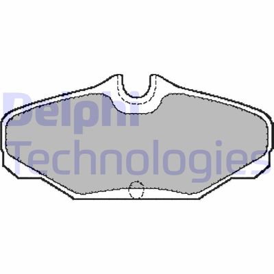 Комплект тормозных колодок, дисковый тормоз DELPHI LP888 для FORD USA TAURUS