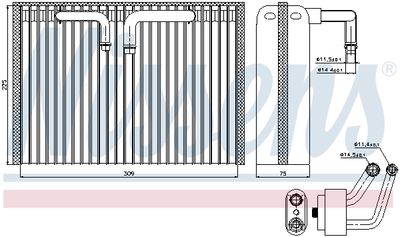 VERDAMPFER KLIMAANLAGE NISSENS 92296 6