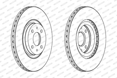 BREMSSCHEIBE FERODO DDF252C 1