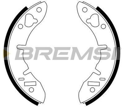 Комплект тормозных колодок BREMSI GF0261 для ROVER MINI