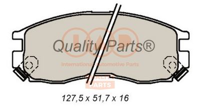 Комплект тормозных колодок, дисковый тормоз IAP QUALITY PARTS 704-02041 для CHRYSLER STRATUS