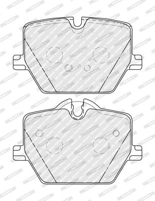 BREMSBELAGSATZ SCHEIBENBREMSE FERODO FDB5339 1