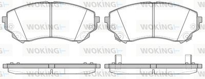 Комплект тормозных колодок, дисковый тормоз WOKING P12313.04 для CADILLAC CTS