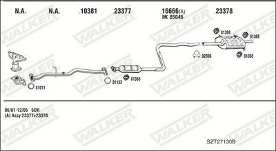 SISTEM DE ESAPAMENT WALKER SZT27130B