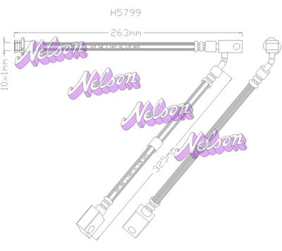Тормозной шланг KAWE H5799 для NISSAN 350