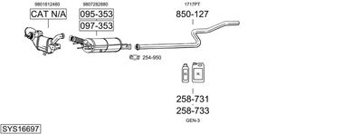 Układ wydechowy BOSAL SYS16697