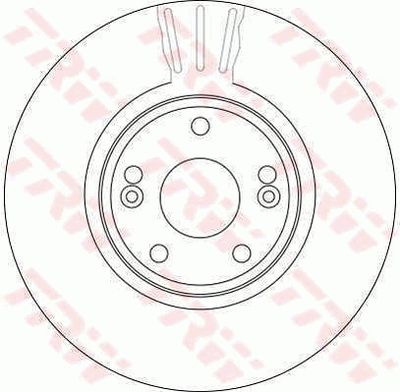 TRW DF4229 Тормозные диски для RENAULT LAGUNA II (BG0/1_) 1.9 dCi (BG08, BG0G)