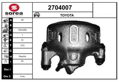 ETRIER FRANA EAI 2704007