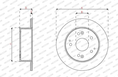 BREMSSCHEIBE FERODO DDF2259 1