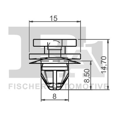 Clip, listwa ochronna FA1 22-40009.25