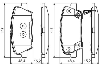 Brake Pad Set, disc brake 0 986 495 165