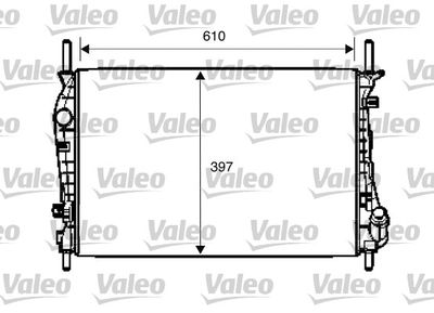 Радиатор, охлаждение двигателя VALEO 734696 для FORD MONDEO