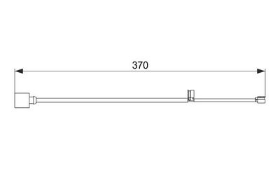 Сигнализатор, износ тормозных колодок BOSCH 1 987 474 572 для AUDI A3