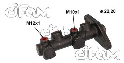 Главный тормозной цилиндр CIFAM 202-1141 для FORD FIESTA