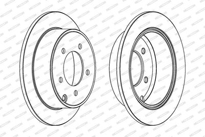 BREMSSCHEIBE FERODO DDF1762C 1