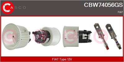 CASCO CBW74056GS Вентилятор салона  для FIAT STRADA (Фиат Страда)