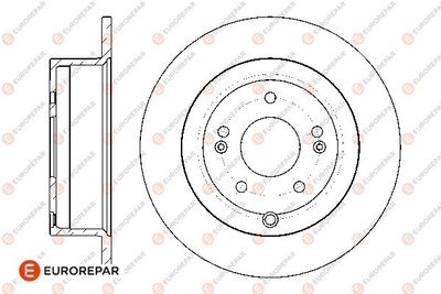 EUROREPAR 1667855580 Тормозные диски для HYUNDAI SANTA FÉ II (CM) 2.7 V6 GLS 4x4