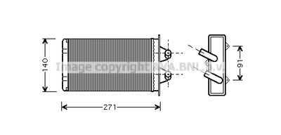 AVA QUALITY COOLING Kachelradiateur, interieurverwarming (FTA6186)