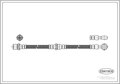 Тормозной шланг CORTECO 19035059 для SUBARU LEONE