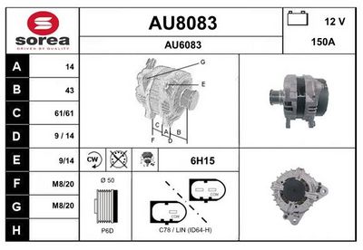 GENERATOR SNRA AU8083