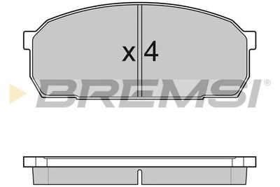 BREMSI BP2756 Тормозные колодки и сигнализаторы  для MAZDA 323 C IV (BG) 1.8 16V Turbo 4WD