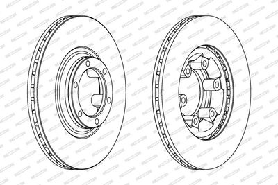 BREMSSCHEIBE FERODO DDF460 1