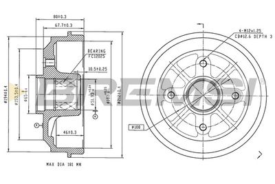 TAMBUR FRANA BREMSI CR5153B