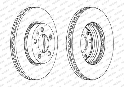 BREMSSCHEIBE FERODO DDF1591LC1 1