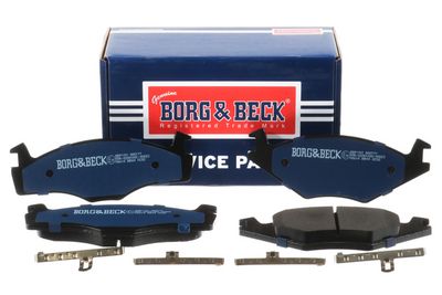 комплект спирачно феродо, дискови спирачки BORG & BECK BBP1101