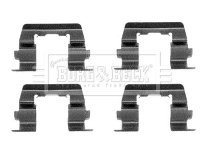 Комплектующие, колодки дискового тормоза BORG & BECK BBK1065 для HYUNDAI PONY