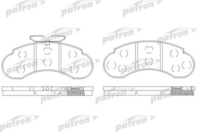 Комплект тормозных колодок, дисковый тормоз PATRON PBP941 для MERCEDES-BENZ G-CLASS