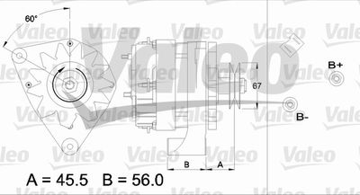 Генератор VALEO 433440 для RENAULT SUPER