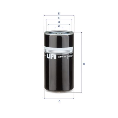 Brandstoffilter (centrifugaal oliefilter schroefdraadmaat in inches: 1 3/8-12) past: KOMATSU D155AX-6, D275AX-5E0, D375A-6, D65EX-15, D85EX-15E0, HM300-2, HM350-1, HM400-2, PC1250-8, PC1250SP-8R