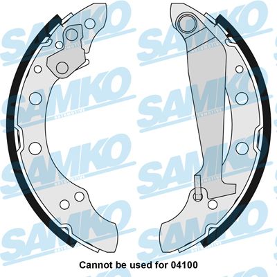 Комплект тормозных колодок SAMKO 85730 для SEAT LEON