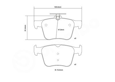 SET PLACUTE FRANA DE PERFORMANTA BREMBO 07B31542 2