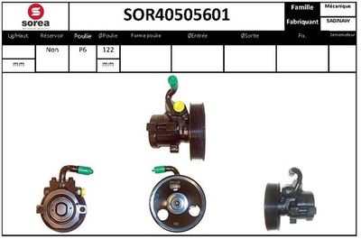 Гидравлический насос, рулевое управление EAI SOR40505601 для OPEL ANTARA