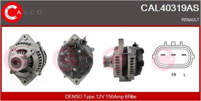 CASCO CAL40319AS Генератор  для RENAULT ESPACE (Рено Еспаке)