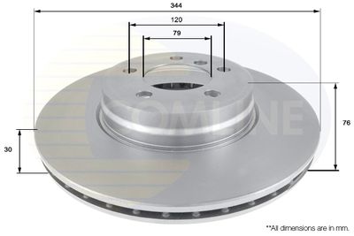 COMLINE ADC1322V Тормозные диски  для LAND ROVER RANGE ROVER III (L322) 4.4 4x4