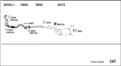 Układ wydechowy WALKER VWK133529