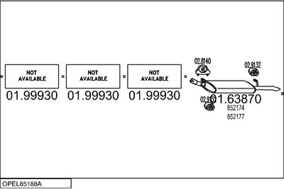 SISTEM DE ESAPAMENT MTS OPEL85188A000827
