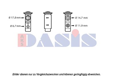 Расширительный клапан, кондиционер AKS DASIS 840153N для BMW 7