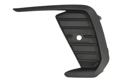 Voorbumper afdekking Voor Links ((EN) Radar holder  met zwarte streep, met parkeersensor gaten, black-matt) past: OPEL CROSSLAND X 10.20-