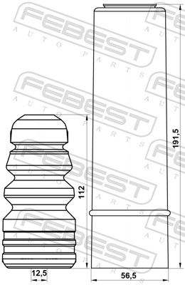 Dust Cover Kit, shock absorber HYSHB-MCR-KIT