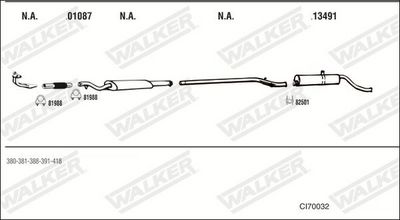 Изпускателна система WALKER CI70032