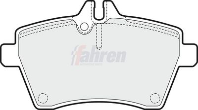 Fahren Brake Pad Set, disc brake FBP3159