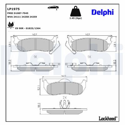 Remblokken set Achter ,
