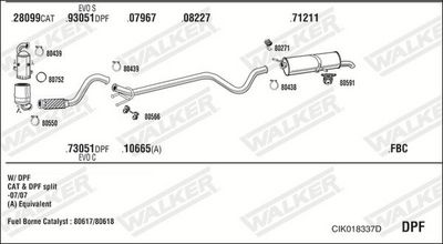 Изпускателна система WALKER CIK018337D