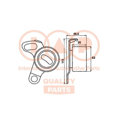Натяжной ролик, ремень ГРМ IAP QUALITY PARTS 127-17052 для VW TARO