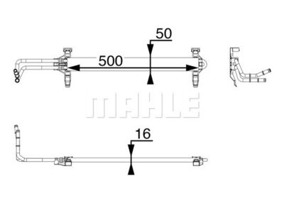 Oljekylare, motor MAHLE CLC 81 000P