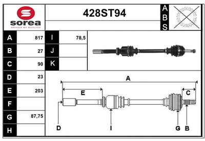 STARTCAR 428ST94 Сальник полуоси для RENAULT KANGOO Express (FW0/1_) 1.6 16V (FW03, FW09, FW0D, FW0U, FW0W, FW13) STARTCAR 428ST94 Сальник полуоси для RENAULT KANGOO Express (FW0/1_) 1.6 16V (FW03, FW09, FW0D, FW0U, FW0W, FW13)